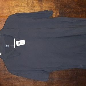 Gap: dark navy blue short sleeve collared shirt